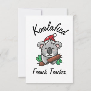 Koalafied French Teacher Card Karte