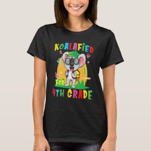 Koalafied Für 4. Klasse Zurück zur Schule Koala Bä T-Shirt