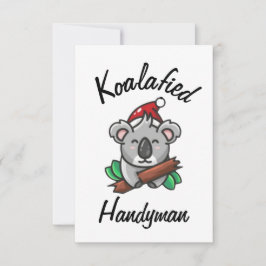 Koalafied Handyman Card Karte