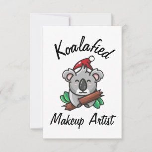 Koalafied Makeup Artist Card Karte