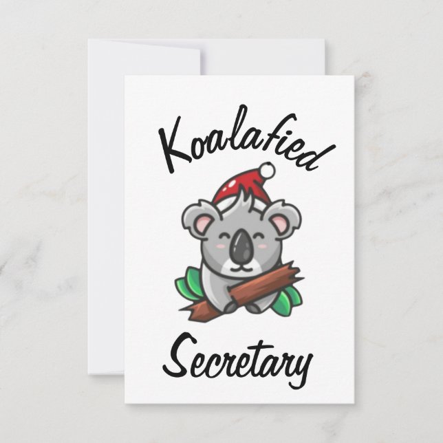 Koalafied Secretary Card Karte (Vorderseite)