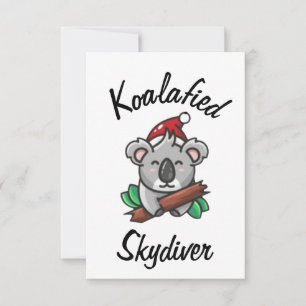 Koalafied Skydiver Card Karte