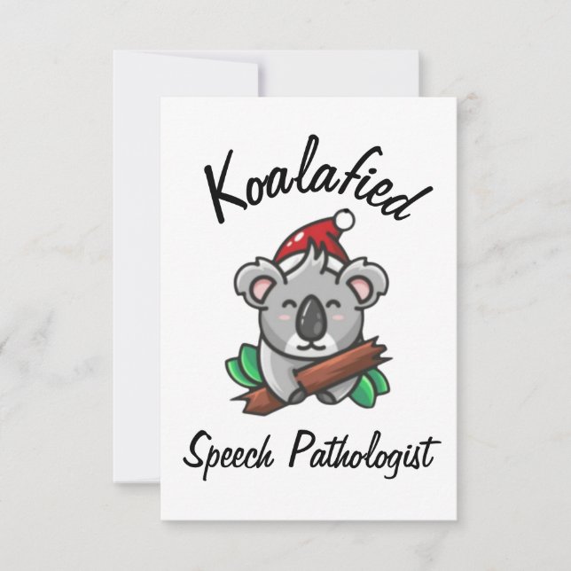 Koalafied Speech Pathologe Card Karte (Vorderseite)