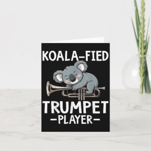 Koalafied Trumpet Player - Koala Lover Trumpeter Karte