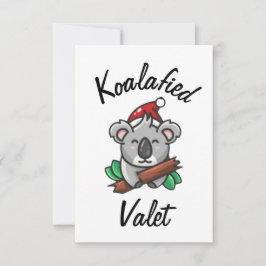 Koalafied Valet Card Karte