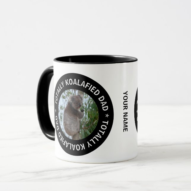 Koalafied Vater Koala Süße Tier Australien Tasse (Vorderseite Links)