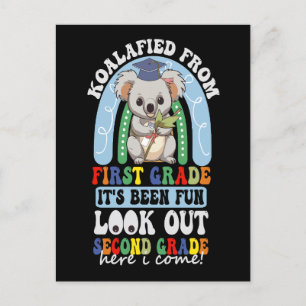 Koalafied Von der 1. Klasse Ausgepasst 2. Klasse Ankündigungspostkarte