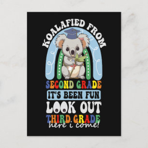 Koalafied Von der 2. Klasse Ausgepasst 3. Klasse K Ankündigungspostkarte