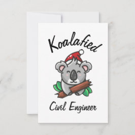 Koalafied Zivil Engineer Card Karte
