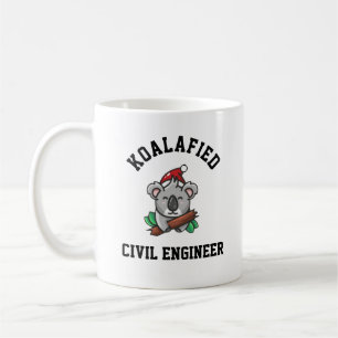 Koalafied Zivil Engineer Kaffeetasse