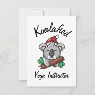 Koalafizierte Yogalehrer-Karte Karte