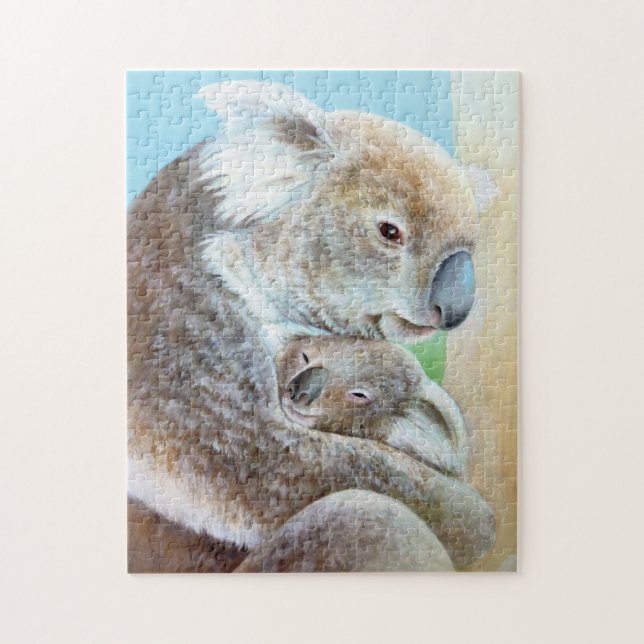 Koalas fine art peinture puzzle puzzle (Vertical)