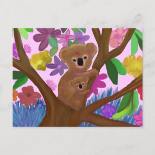 Koalas hing nur herum postkarte