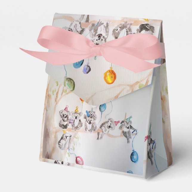 Koalas Koala Art Birthday Party Cake Gevor Box Geschenkschachtel (Vorderseite)