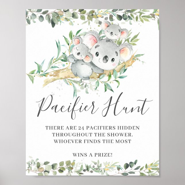 Koalas Twins Schnuller Hunt Baby Showspiel Poster (Vorne)