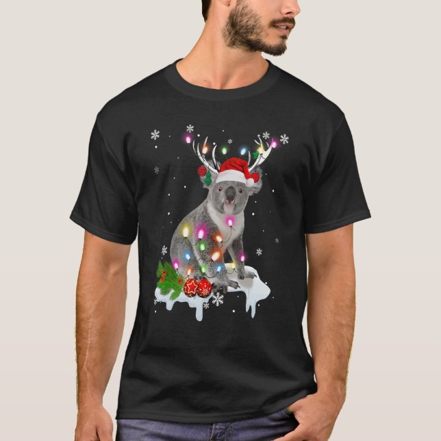 Koalas Xmas Santa Hat Koala Christmas T-Shirt (Vorderseite)