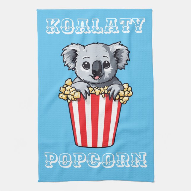 Koalaty Popcorn Geschirrtuch (Vertikal)