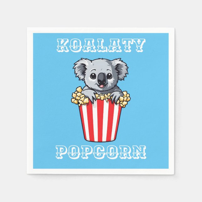 Koalaty Popcorn Serviette (Vorderseite)