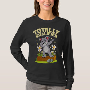 Koalifizierter Niedlicher Koala Dabbing Koala Kost T-Shirt