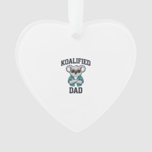 Koalifizierter Papa Süßer Koala Vater Shirt Design Ornament