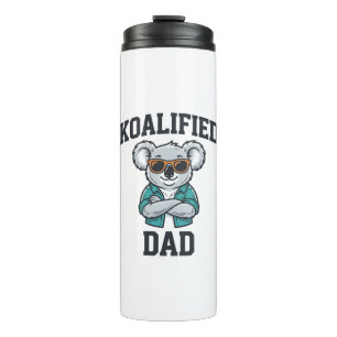 Koalifizierter Papa Süßer Koala Vater Shirt Design Thermosbecher