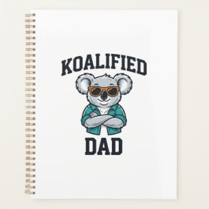 Koalifizierter Papa Süßes Koala-Vater-Shirt-Design Planer