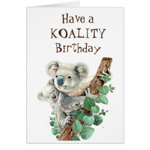 Koality Anniversaire Amusant Animal Koala Ours