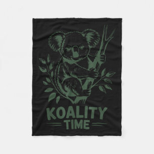 Koality Zeit Lustiger Koala Bär Schläft Männer Fra Fleecedecke
