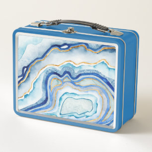Kobalt-Achat II Metall Lunch Box