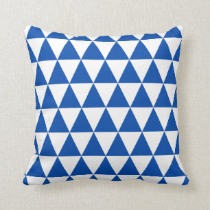 Kobalt-Blau-Dreieck-Wurfs-Kissen Kissen