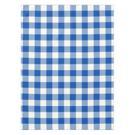 Kobalt-Blau-Gingham-/Büffel-Karo-Tischdecke Tischdecke