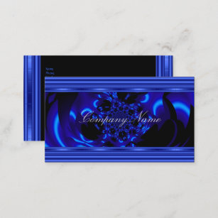 Kobalt-Blau-Metallabstraktes Visitenkarte