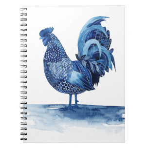 Kobalt-Blau-Vieh - Hahn Notizblock