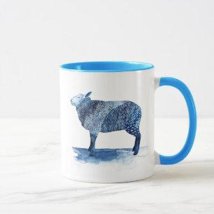 Kobalt-Blau-Vieh - Schafe Tasse