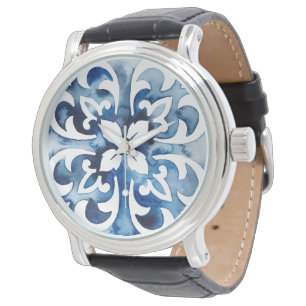 Kobalt-Fliese II Armbanduhr