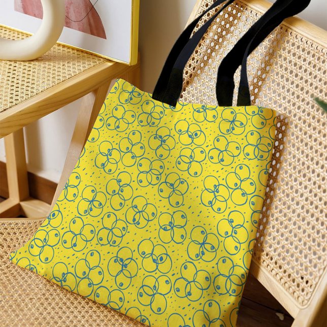 Kobalt-Kringselmuster – modernes Design Tasche (Von Creator hochgeladen)