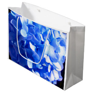 Kobaltblau Blütenblütenelegante Hydrangeas Große Geschenktüte