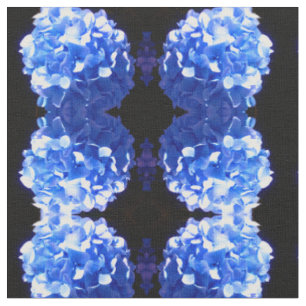 Kobaltblau Blütenblütenelegante Hydrangeas Stoff