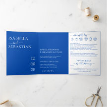 Kobaltblaue All-in-One-Hochzeit