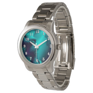 Kobaltblauer Achat Armbanduhr
