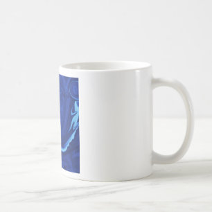 Kobaltblauer Hintergrund Texmade Kaffeetasse