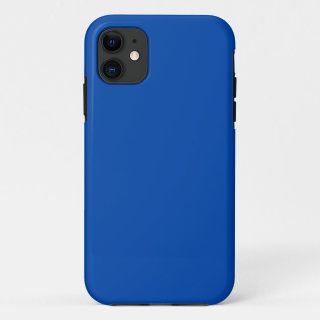 Kobaltblauer robust iPhone 11 Hülle (Rückseite)