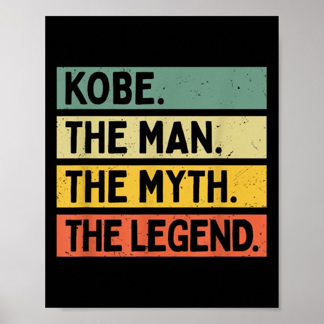 Kobe Der Mann der Mythos Die Legende lustig person Poster (Vorne)