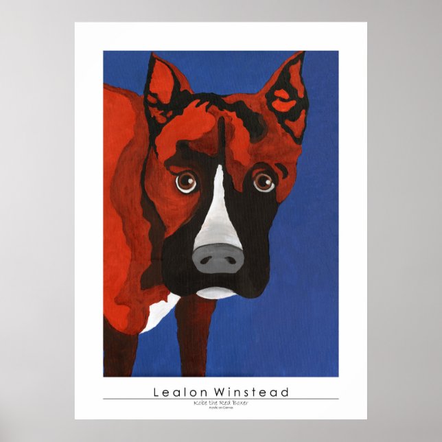 Kobe der rote Boxer Poster (Vorne)