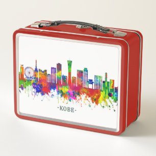 Kobe Japan Skyline Metall Brotdose