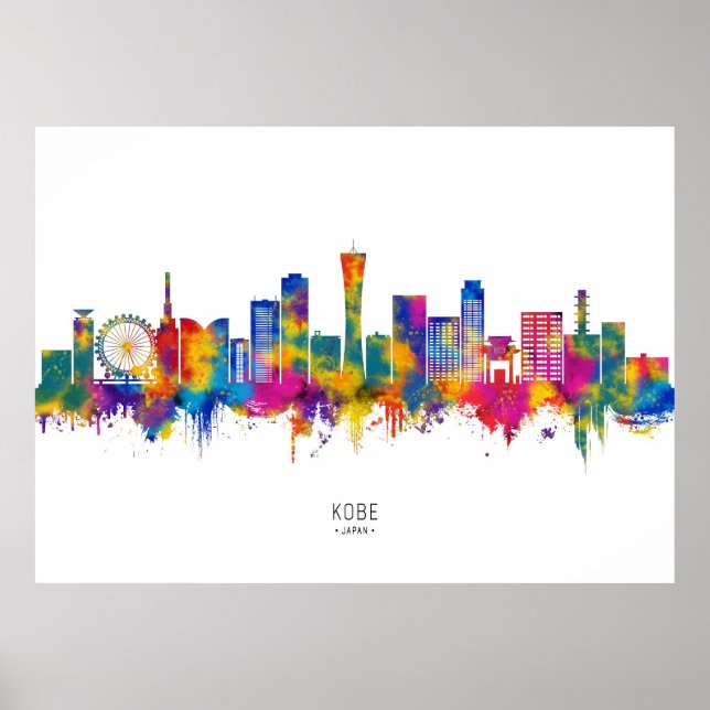 Kobe Japan Skyline Poster (Vorne)