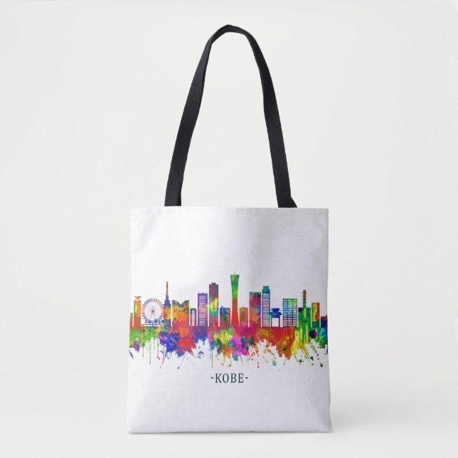 Kobe Japan Skyline Tasche (Vorderseite)