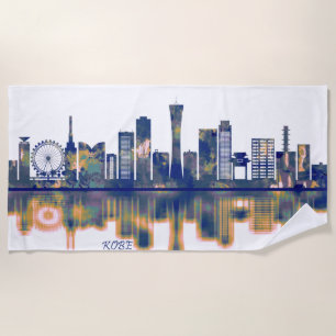 Kobe Skyline Strandtuch