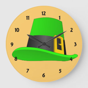 Kobelhut mit Schnalle Große Wanduhr