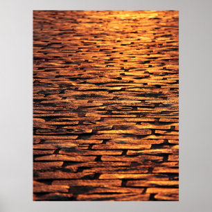 Kobelsteine-Bodenstruktur Poster
